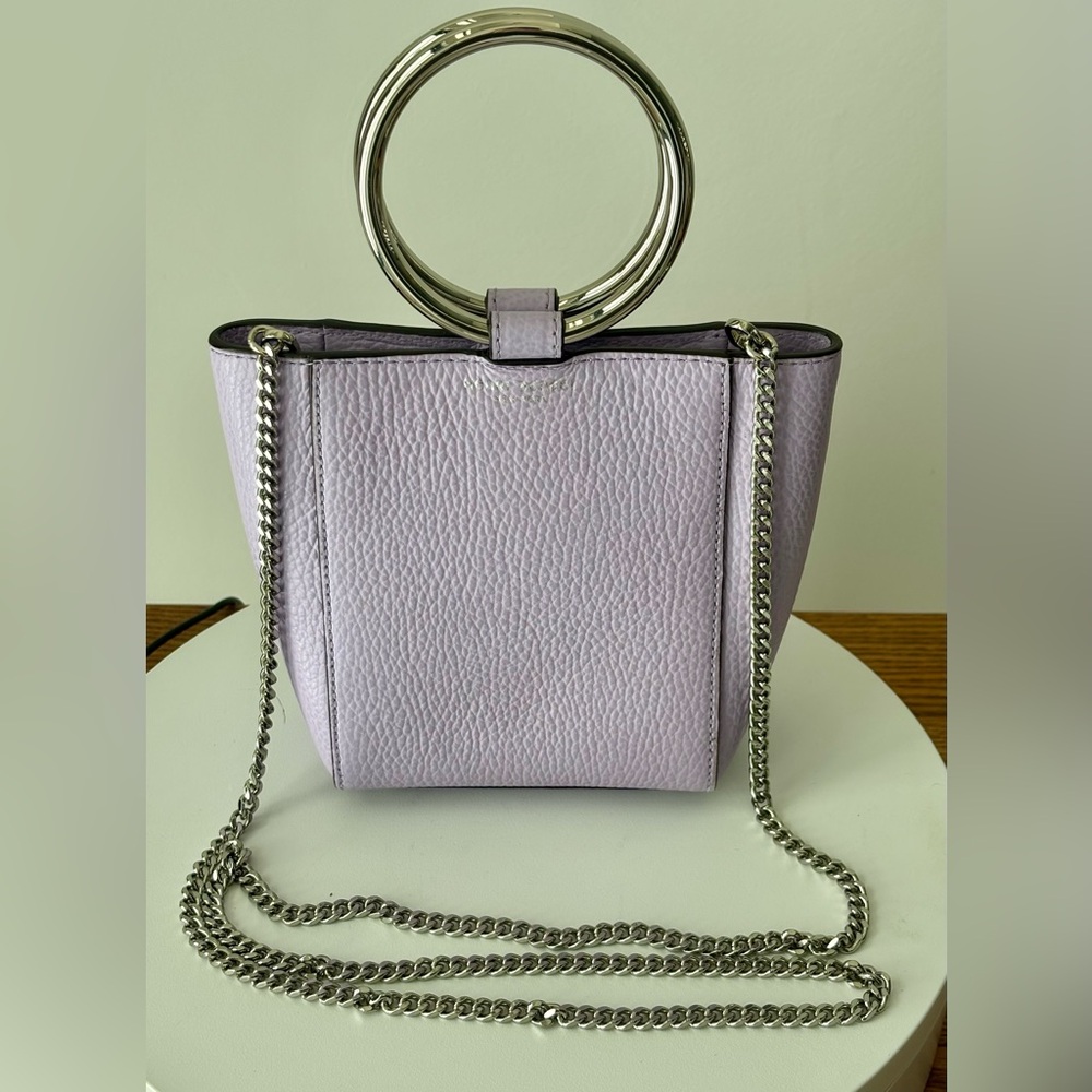 HENRI BENDEL MARQUIS MICRO TOTE/SHOULDER BAG- LILAC - Picture 6 of 10